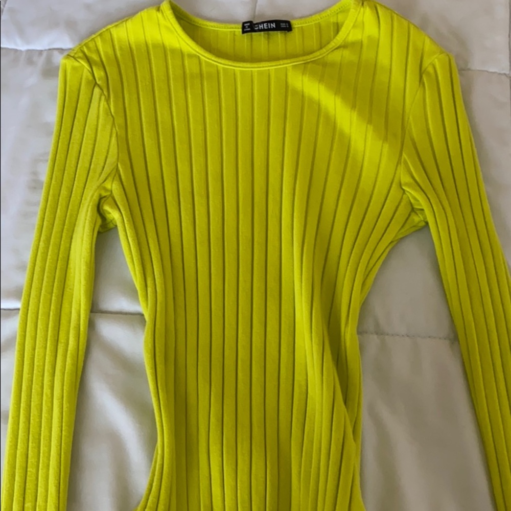 Neon green bodysuit